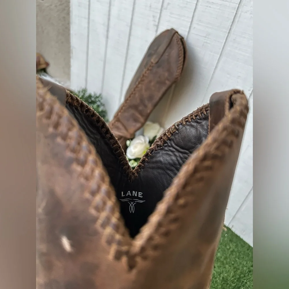 Lane
Plain Jane Burnt Caramel cowboy boot women size 10 gently used - Picture 13 of 16